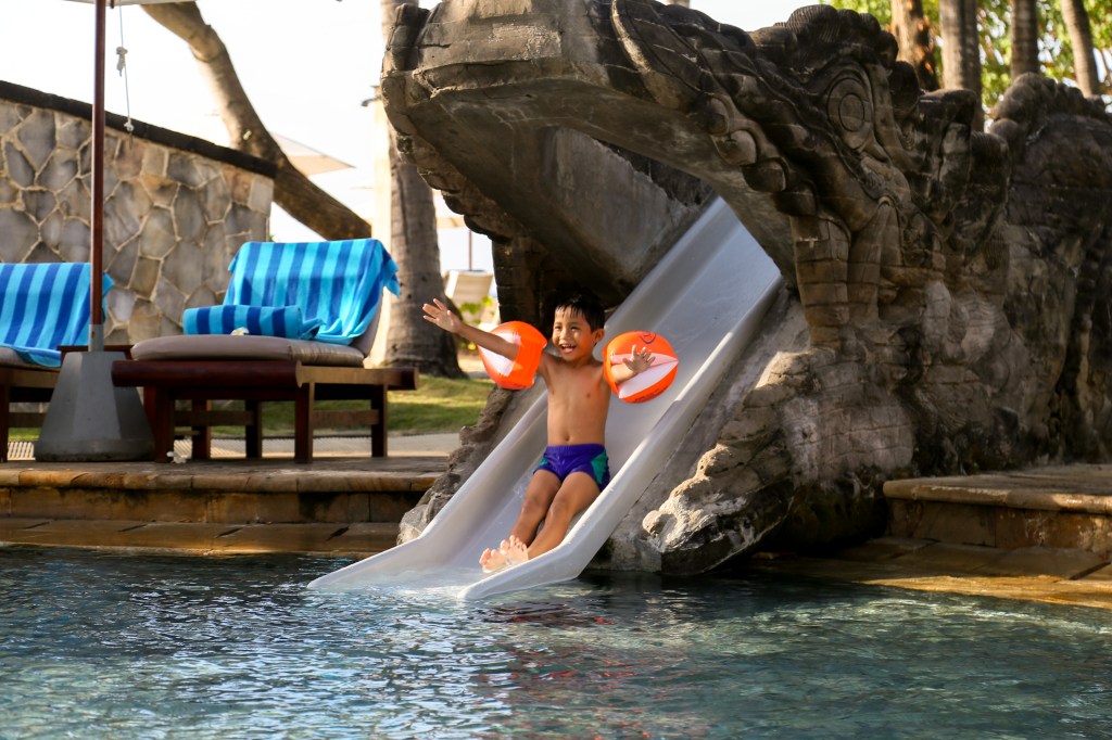 Hilton Bali Resort – 98-foot water slide