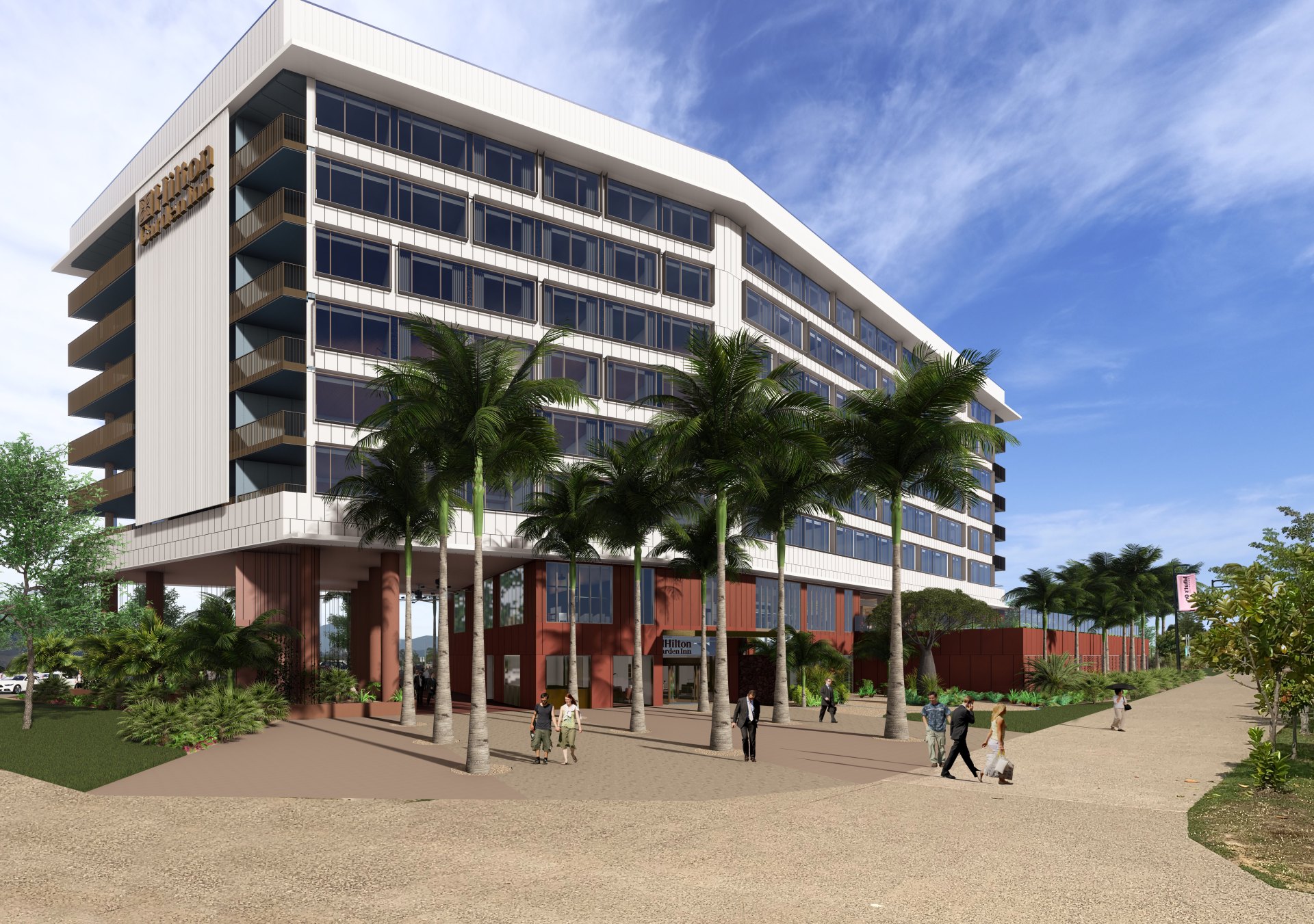 Hilton Garden Inn Townsville - Exterior Rendering