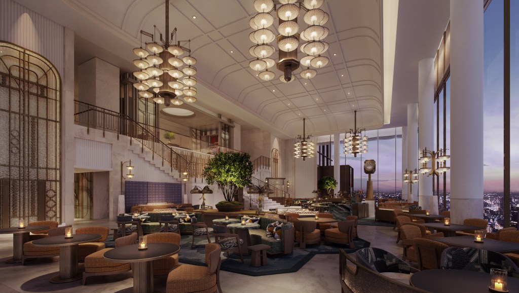 Waldorf Astoria Osaka - Peacock Alley rendering