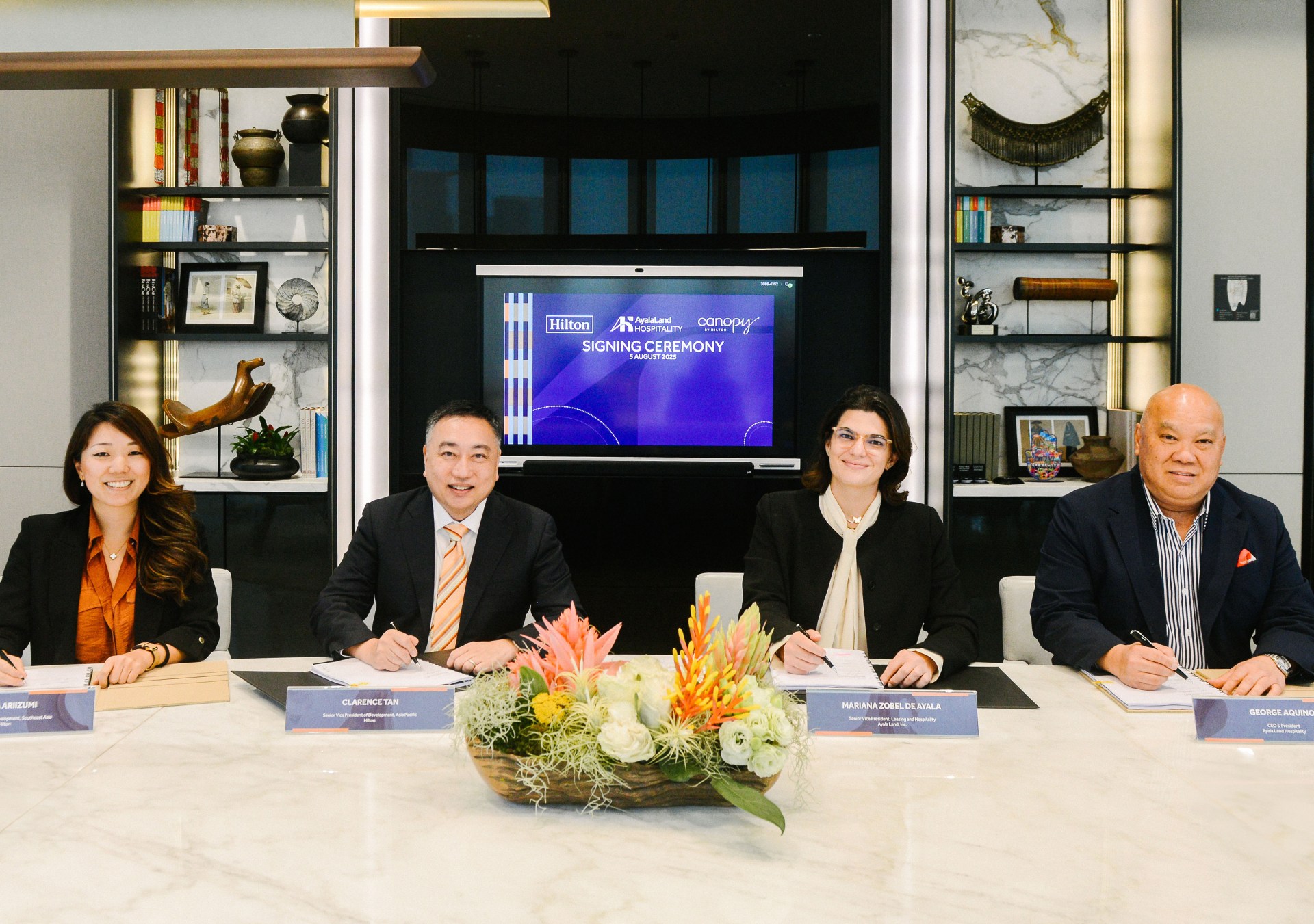 Canopy by Hilton Makati Signing - Hilton and Ayala Land Hospitality Canopy