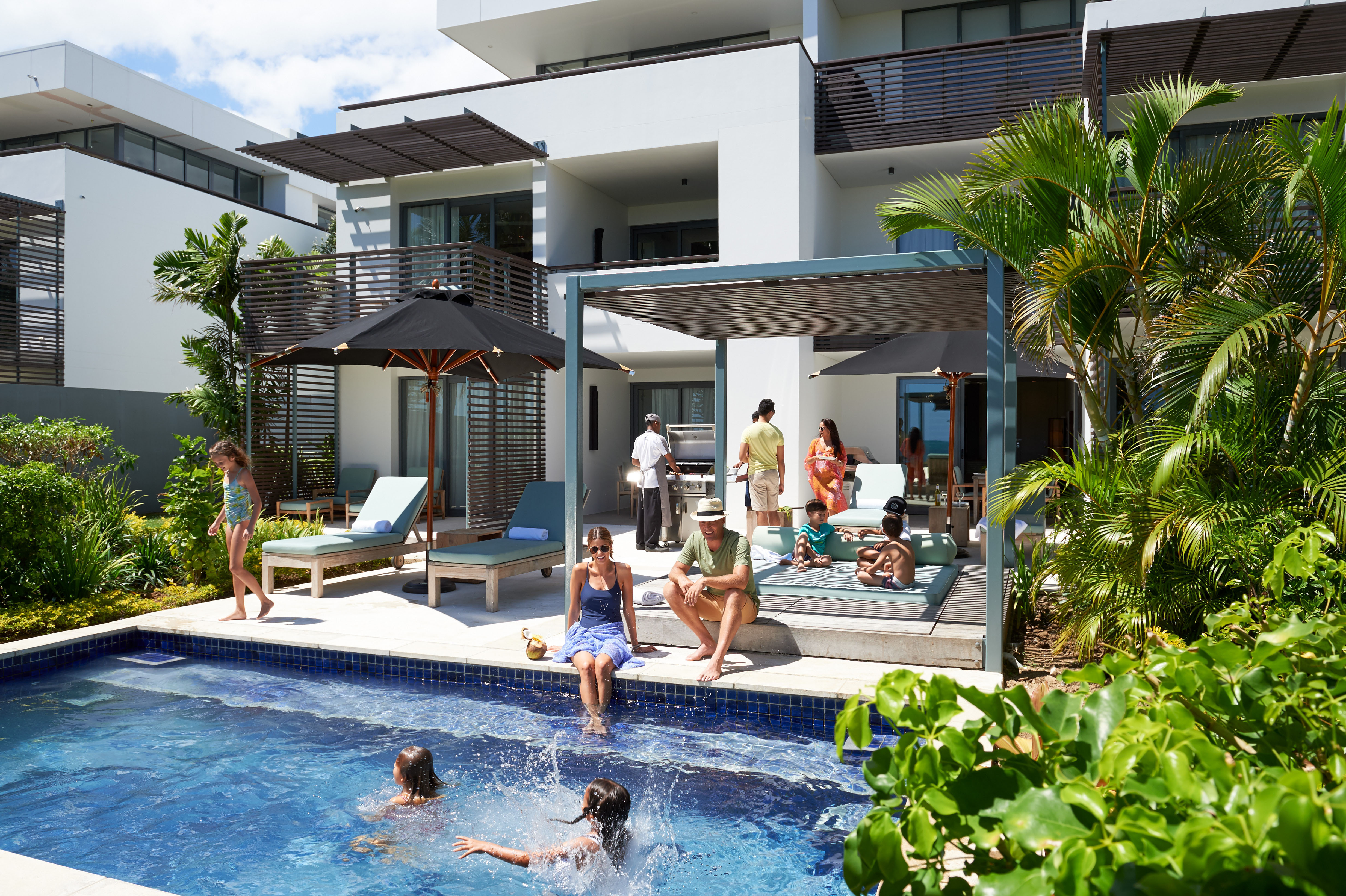 Hilton Fiji Beach Resort & Spa, family by the pool