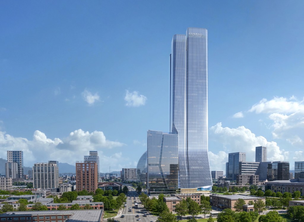 Rendering of Conrad Ulaanbaatar exterior