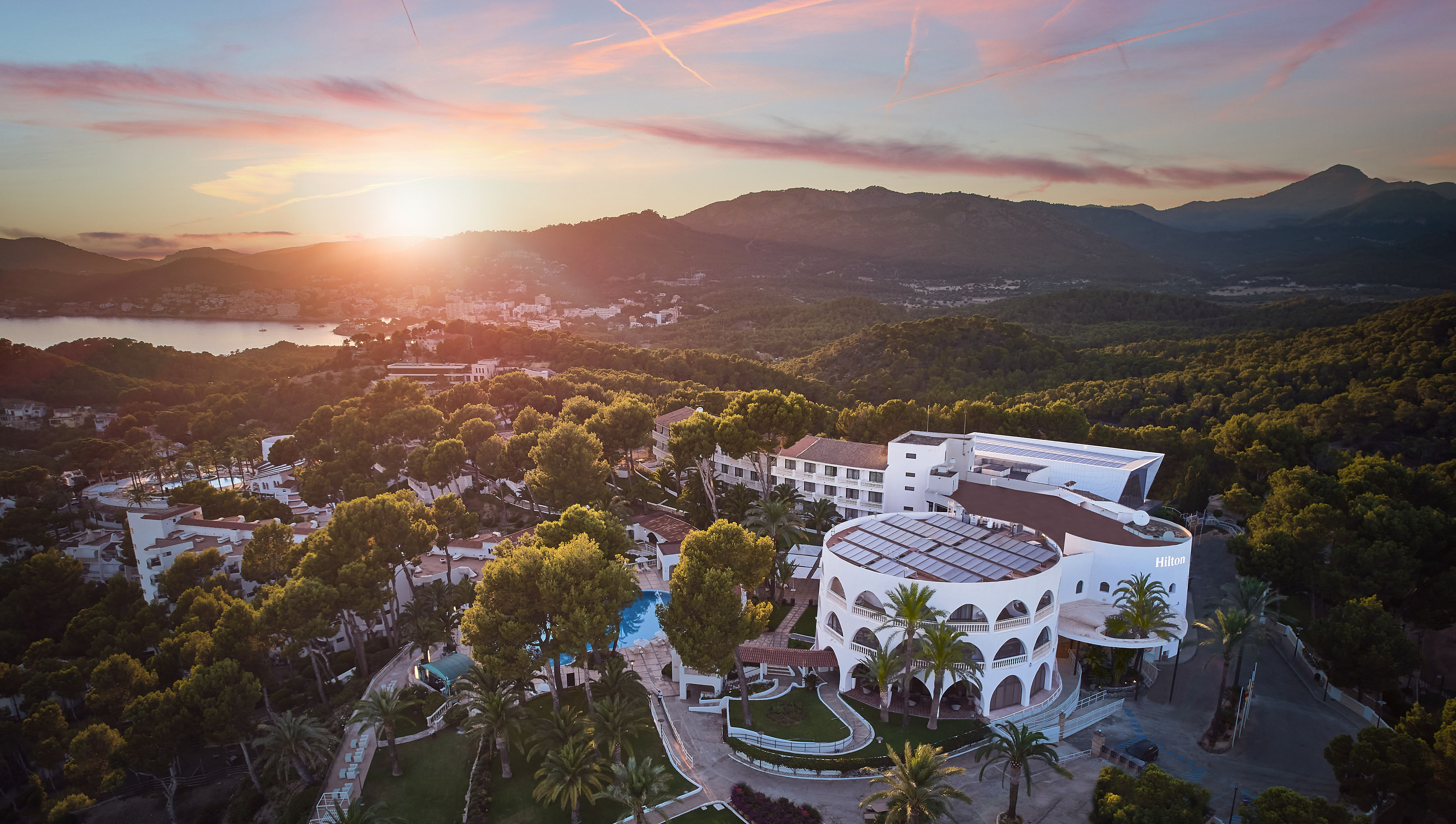 aerial view of Hilton Galatzo Mallorca
