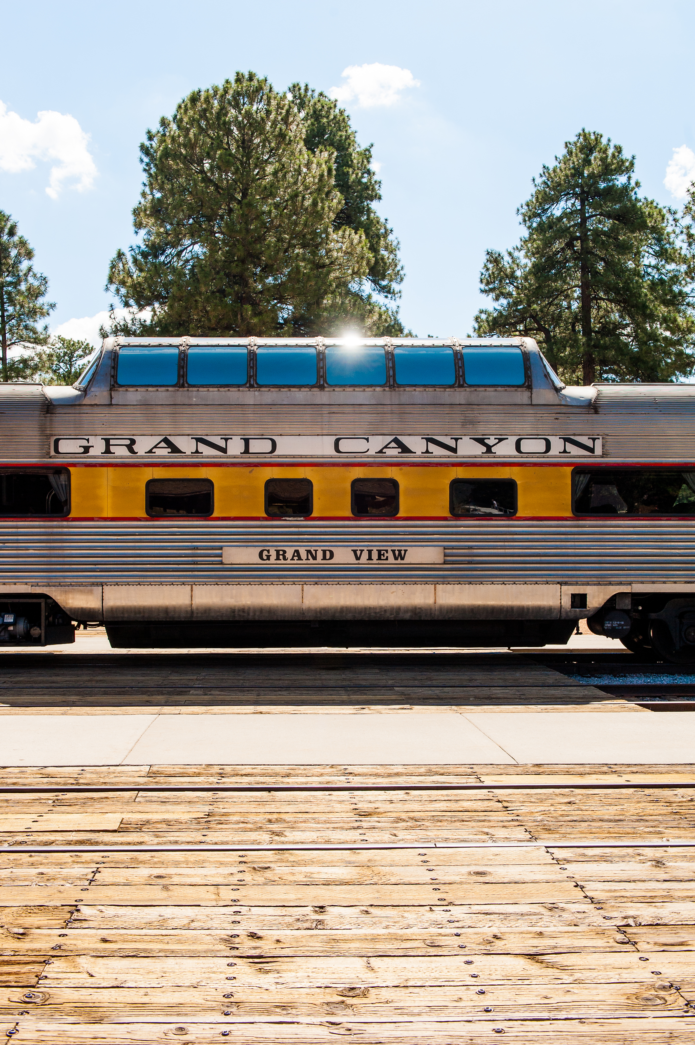 View Of Train In Gran Canyon National Park Railway Station
