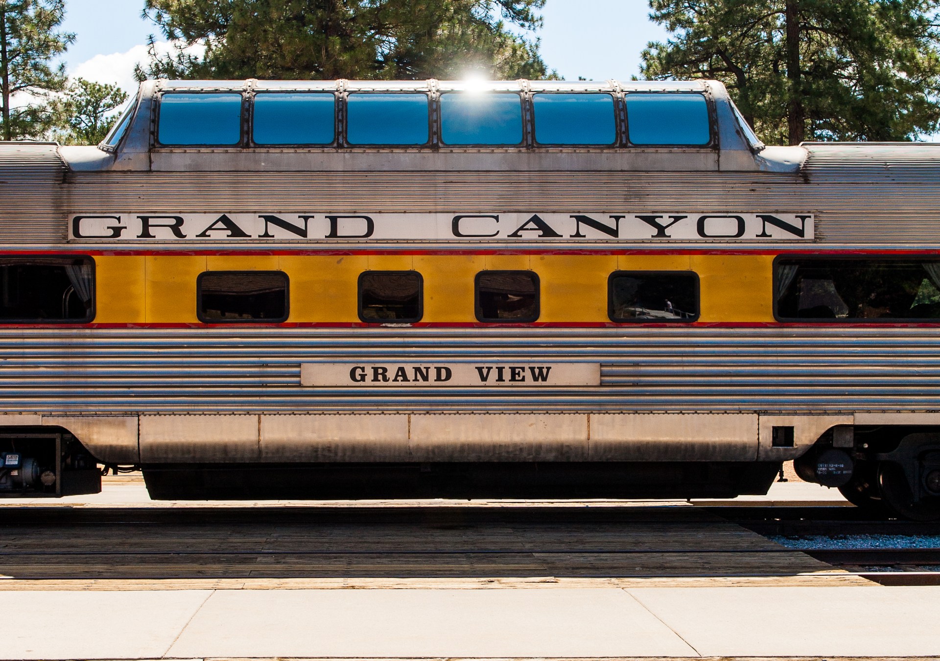View Of Train In Gran Canyon National Park Railway Station