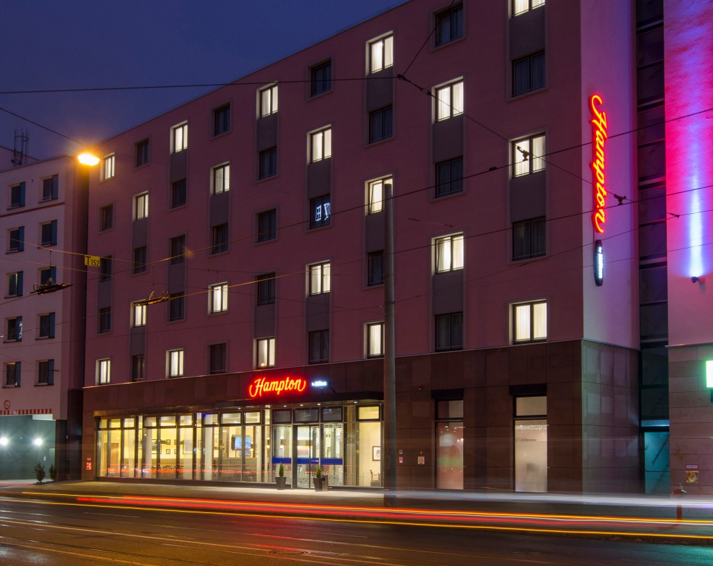 Hampton by Hilton Nuremberg City Centre Exterior at night