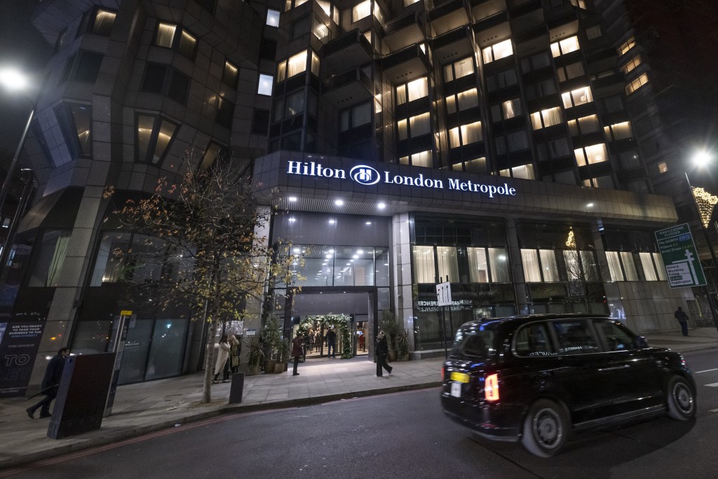 exterior of Hilton London Metropole
