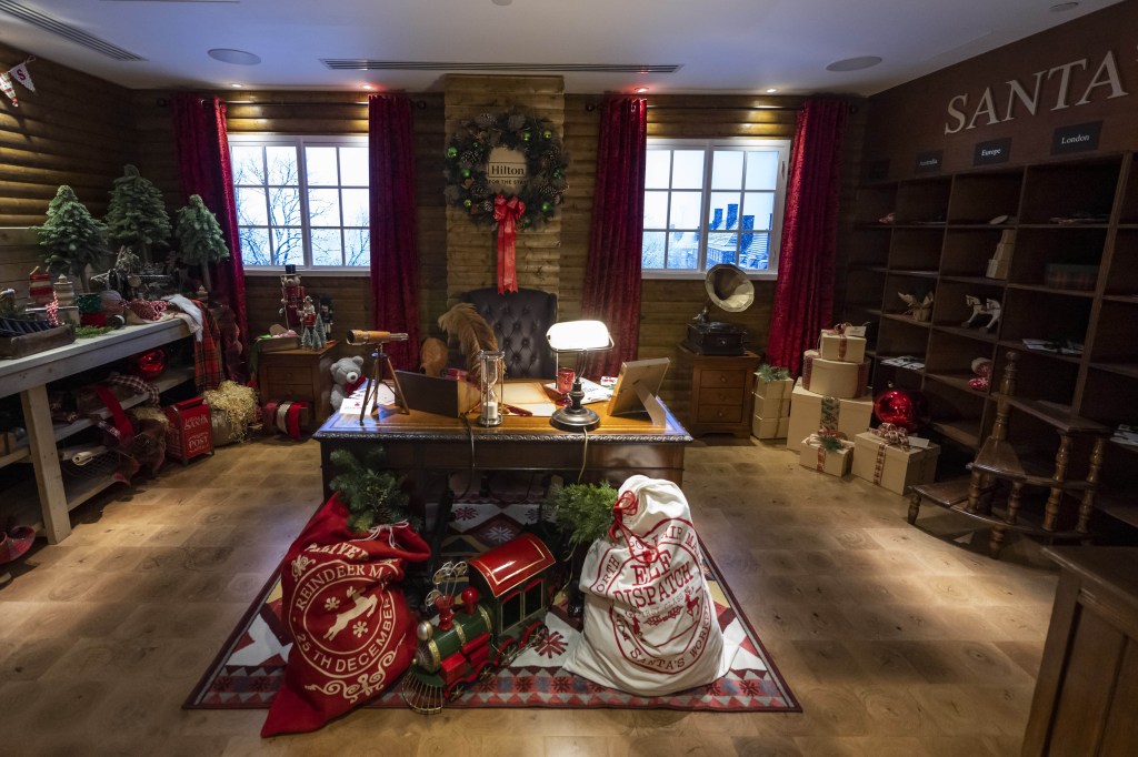Santa’s home away from the North Pole at Hilton London Metropole