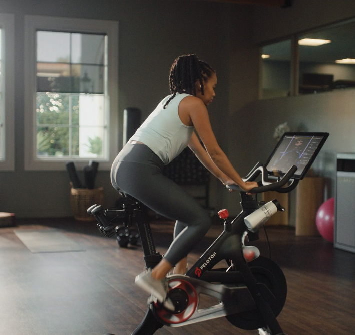 Hilton x Peloton working out wellness