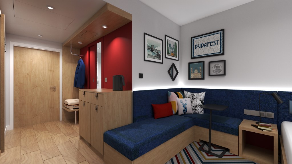 Hampton by Hilton Budapest City Centre - Guest Room Seating Rendering