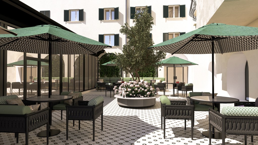 Anglo American Hotel Florence, Curio Collection by Hilton - Outdoor Area - Credit Hilton
