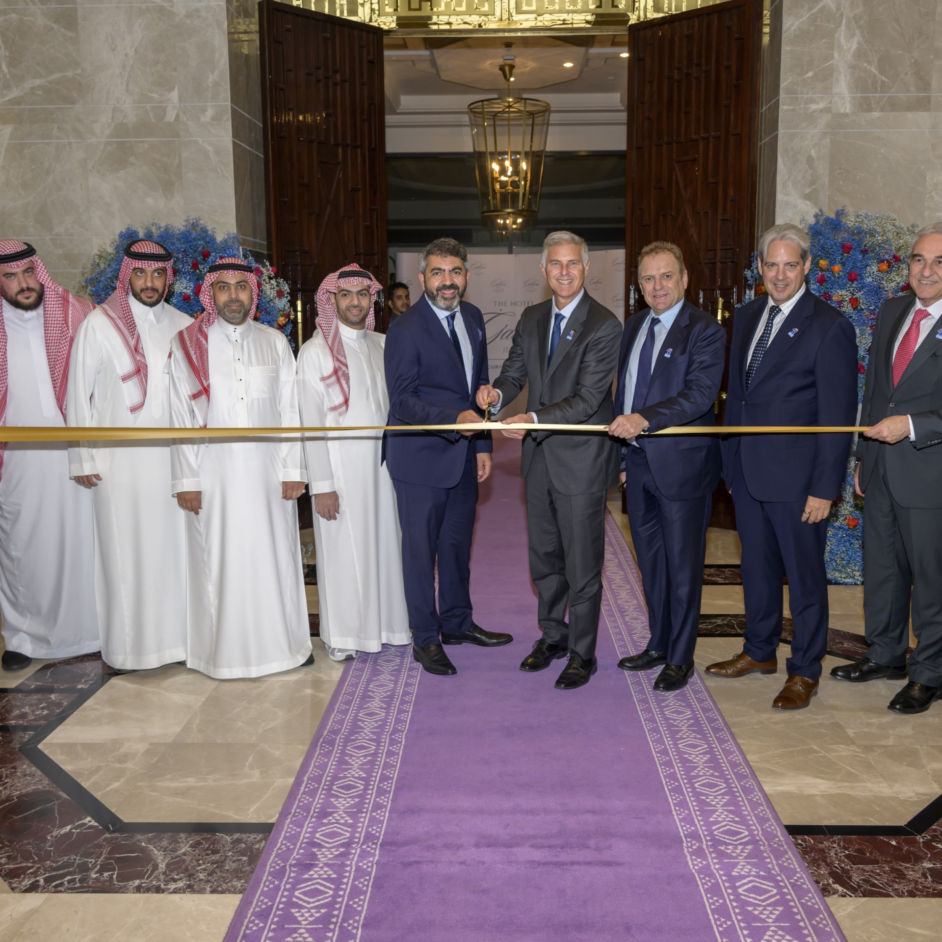 The Hotel Galleria Jeddah, Curio Collection by Hilton, Ribbon Cutting with Hilton President & CEO Chris Nassetta and SEDCO Holding representatives
