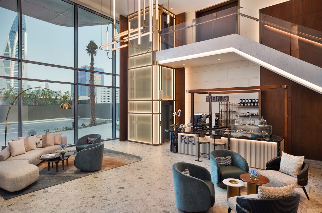 Conrad Bahrain Financial Harbour - Lobby - seating areas and coffee bar