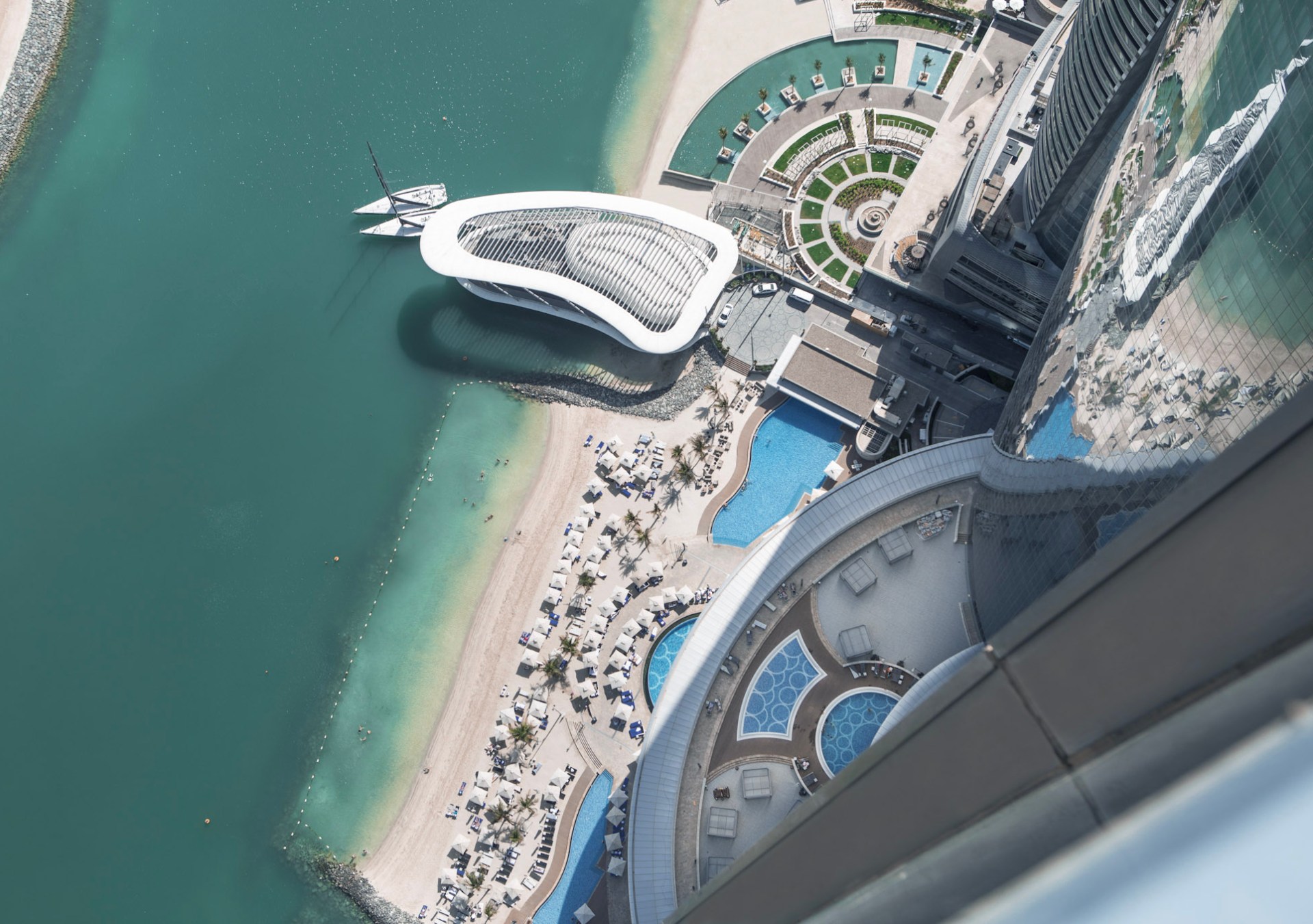 Conrad Abu Dhabi Etihad Towers - Pool Beach Aerial View