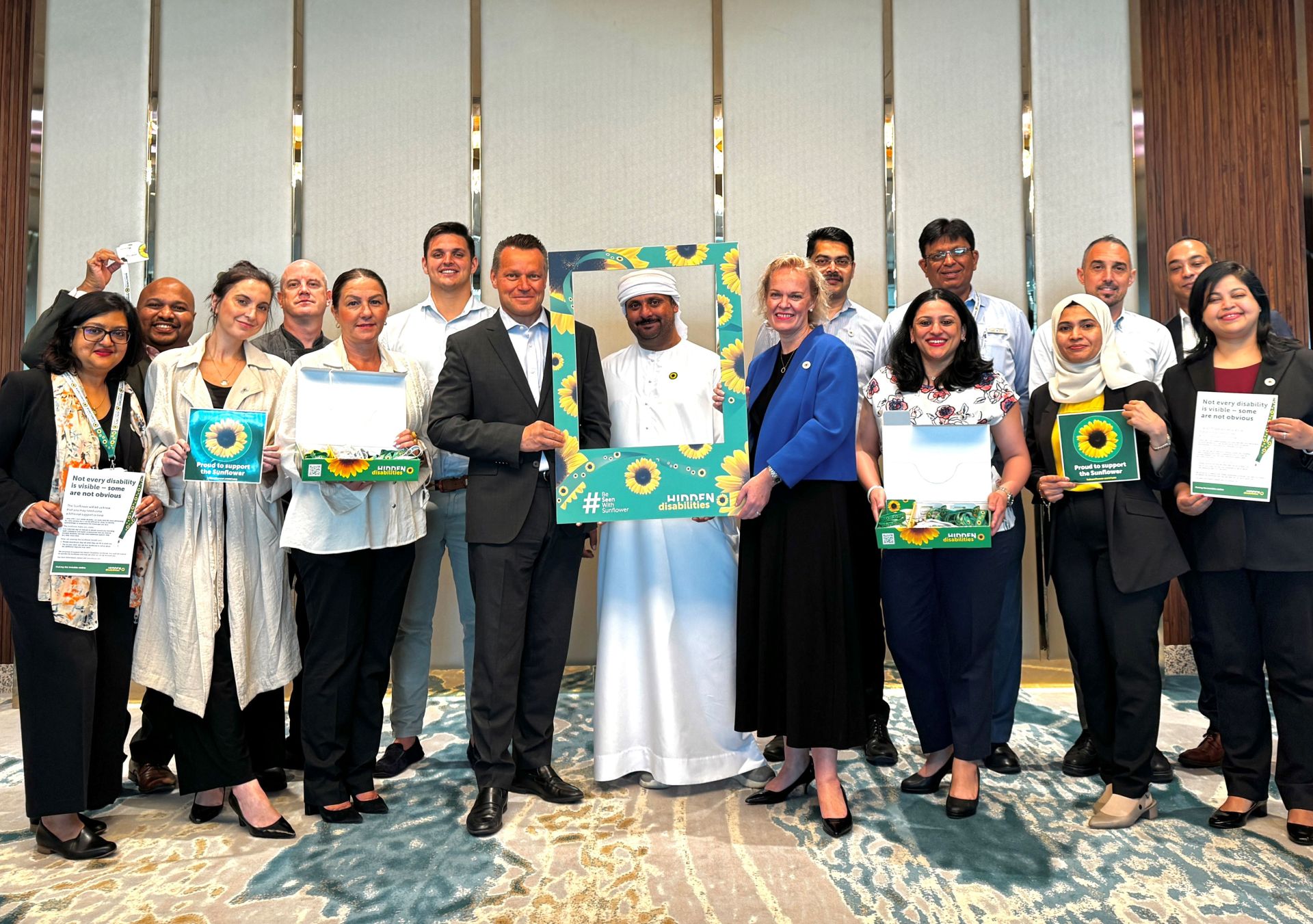Hilton Launches Hidden Disabilities Sunflower Across Properties in the UAE Group Photo