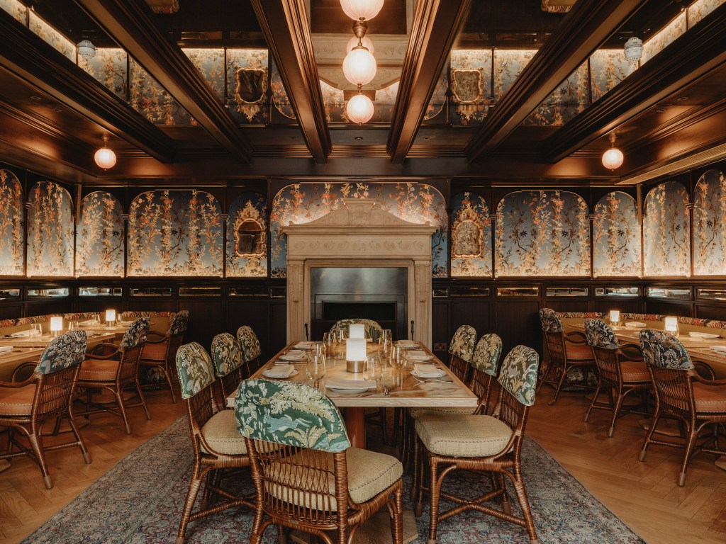 Twenty8 NoMad | Interiors | Fireplace Room cred