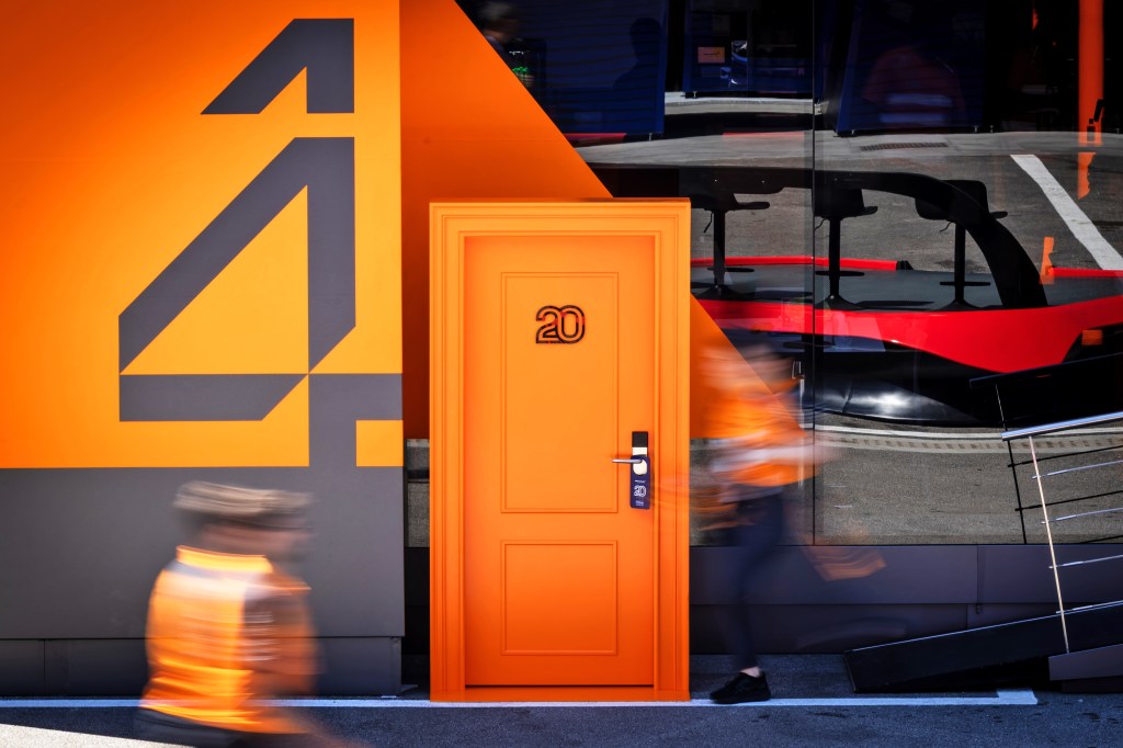 Hilton McLaren Door at Formula 1 World Championship Spanish Grand Prix