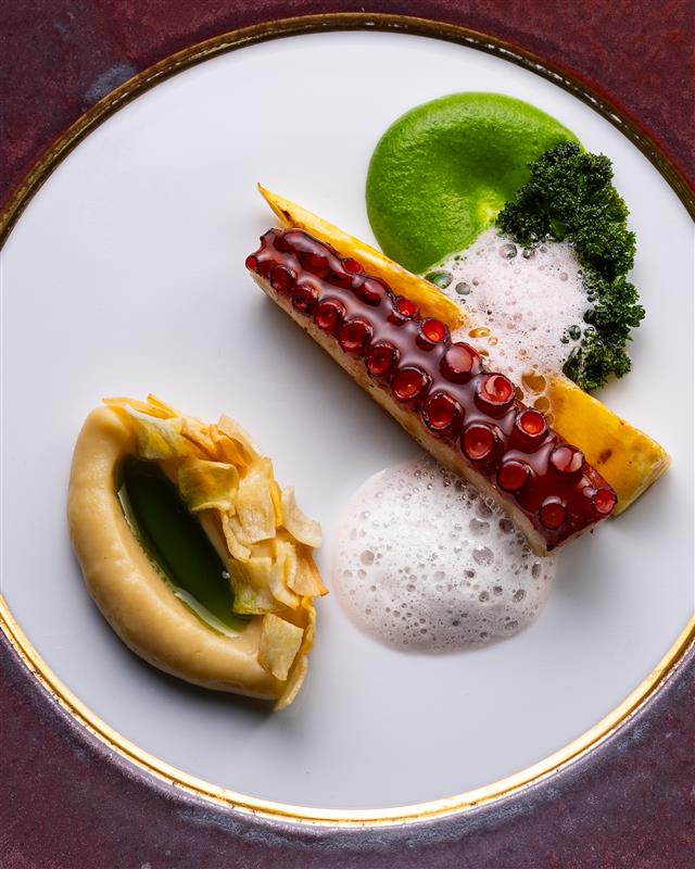 Octopus With Parsley Variations at Nebo Restaurant &amp; Lounge