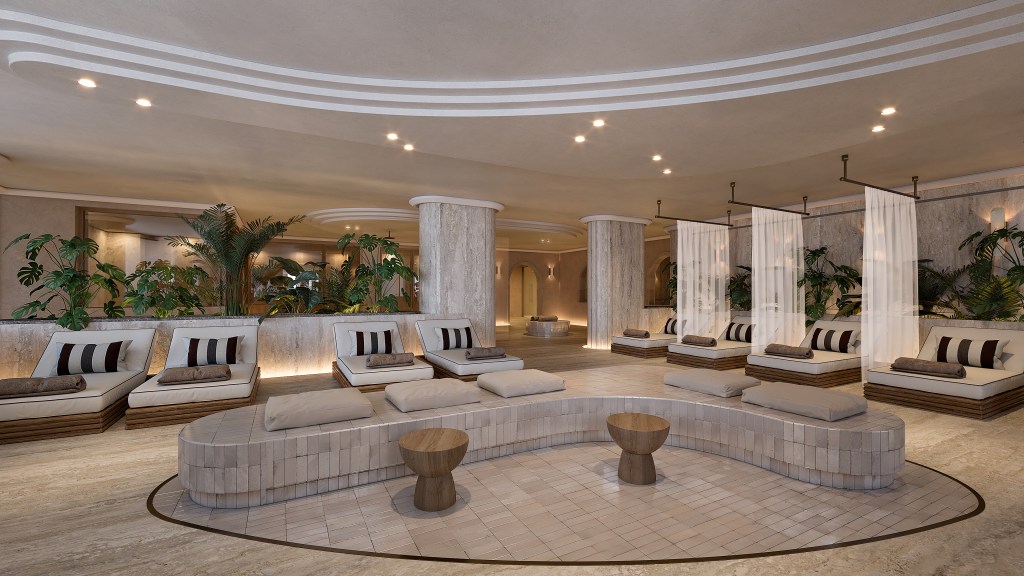 Conrad Corfu - Spa - spa with lounge chairs