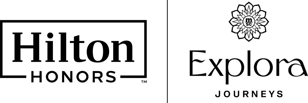 Hilton Honors and Explora Journeys Logos side by side
