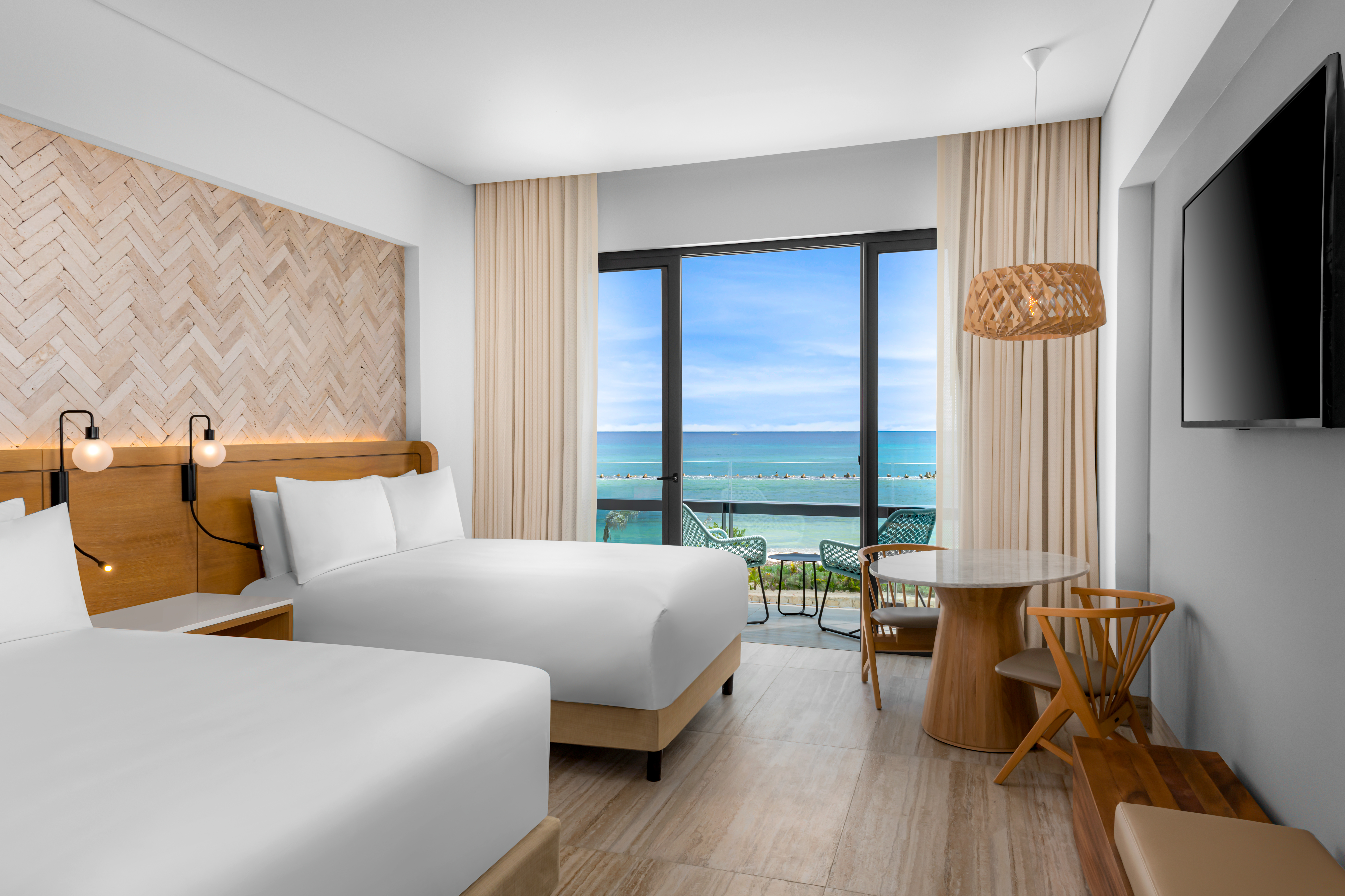 Beds with an ocean view hilton tulum