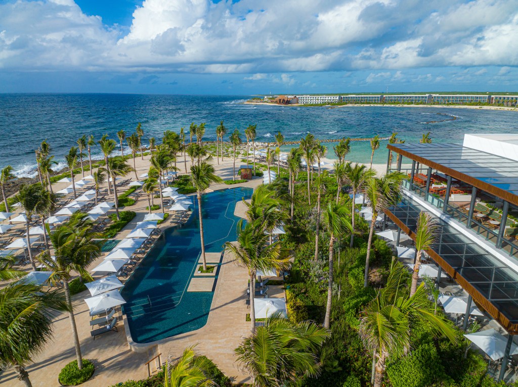 aerial photo, Hilton Tulum Riviera Maya All‑Inclusive Resort