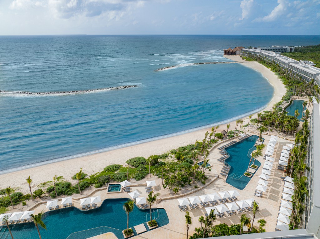 aerial photo, beach, Hilton Tulum Riviera Maya All‑Inclusive Resort