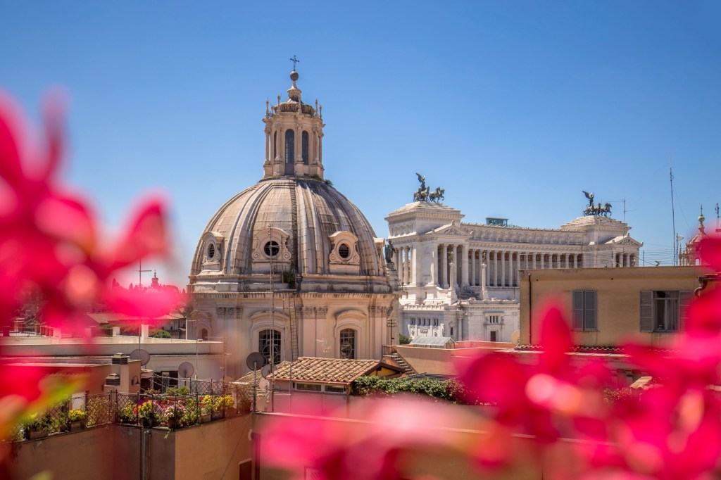 rooftop view of Rome, Italy from Cosmopolita Hotel Rome, Tapestry Collection by Hilton