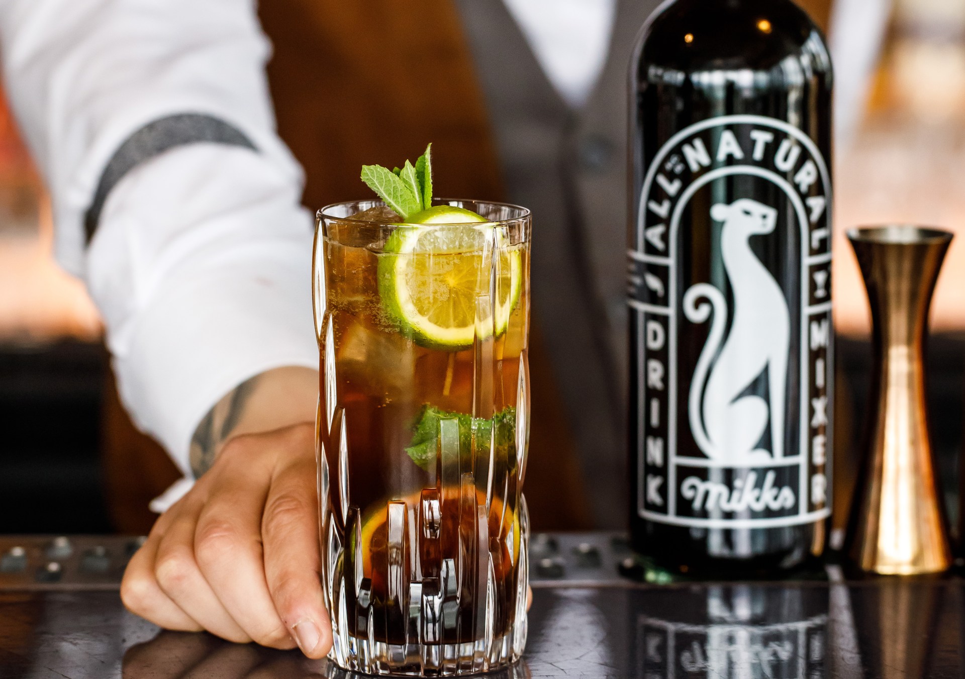 Roam Free cocktails at Savage Garden LDN -Virgin coldbrew mojito from Canopy by Hilton London City