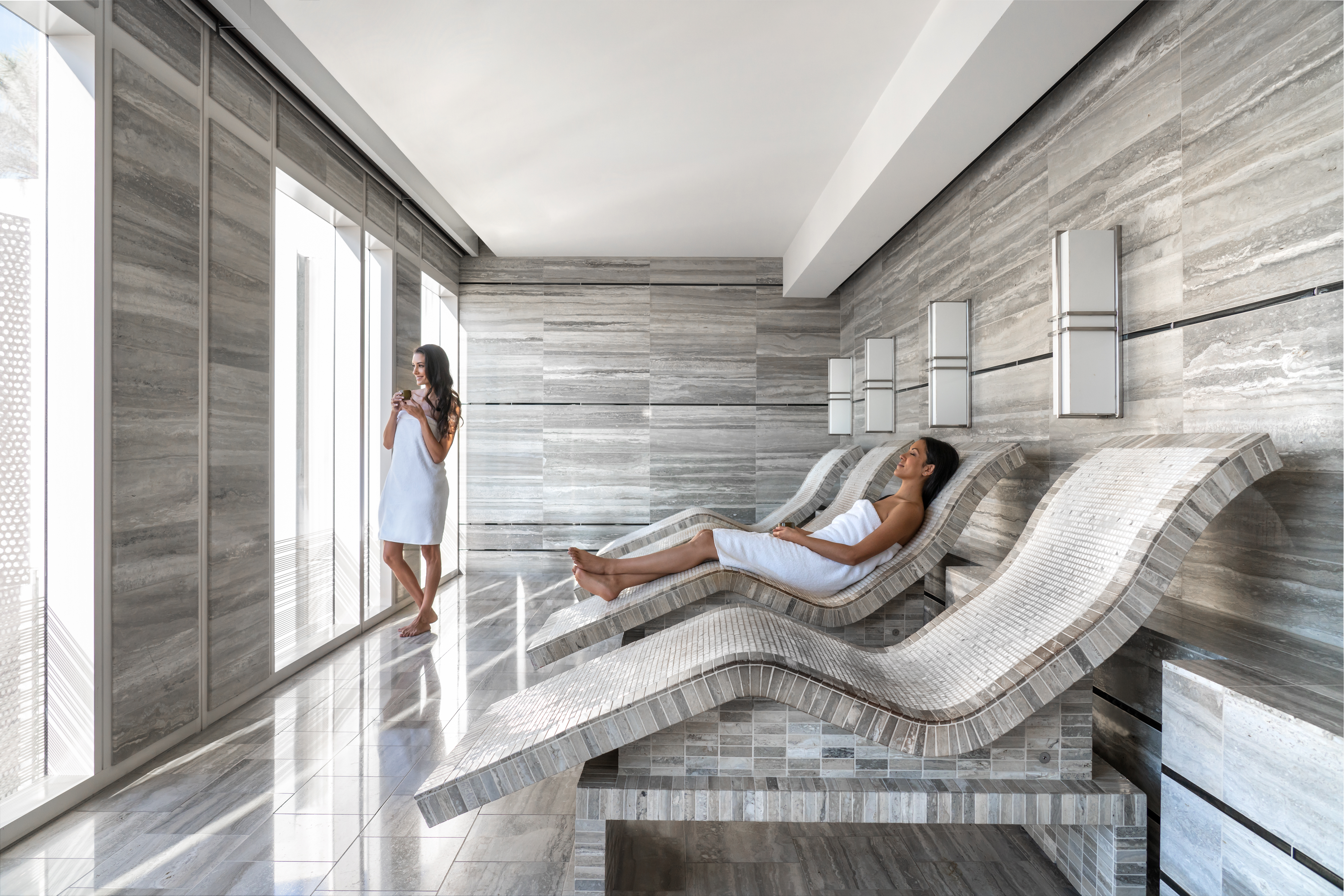 Tepidarium Chairs in the Waldorf Astoria Spa