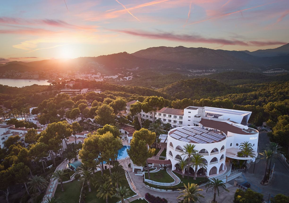 aerial view of Hilton Galatzo Mallorca