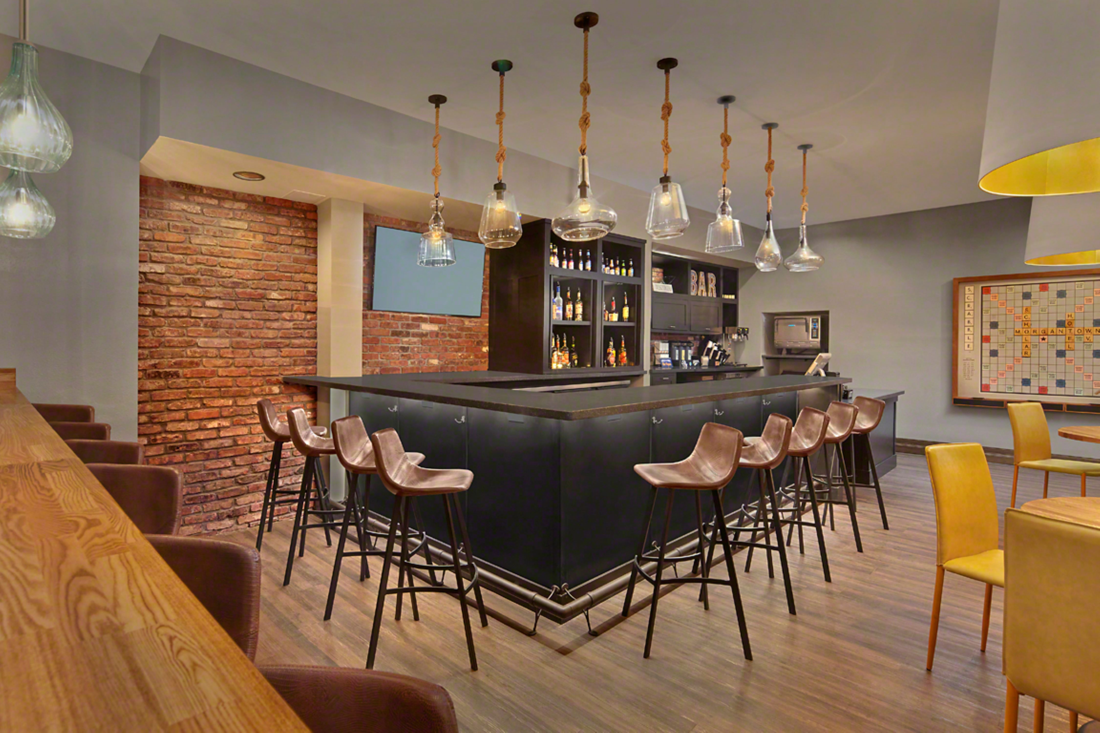 hotel lobby bar Scholar Morgantown, Tapestry Collection by Hilton