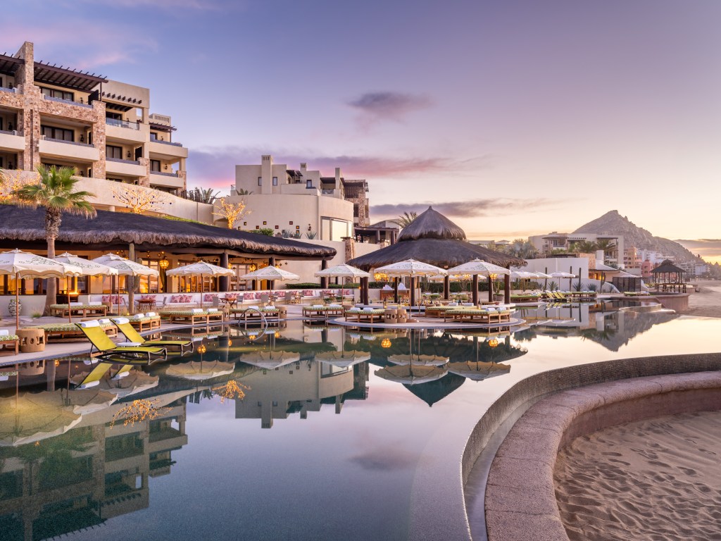 sunset hotel pool Waldorf Astoria Los Cabos Pedregal - Adults Pool