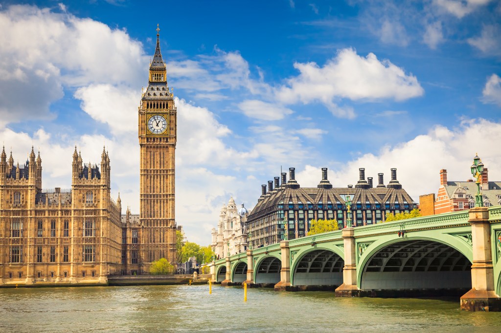 Big Ben And Houses Of Parliament  London  Uk