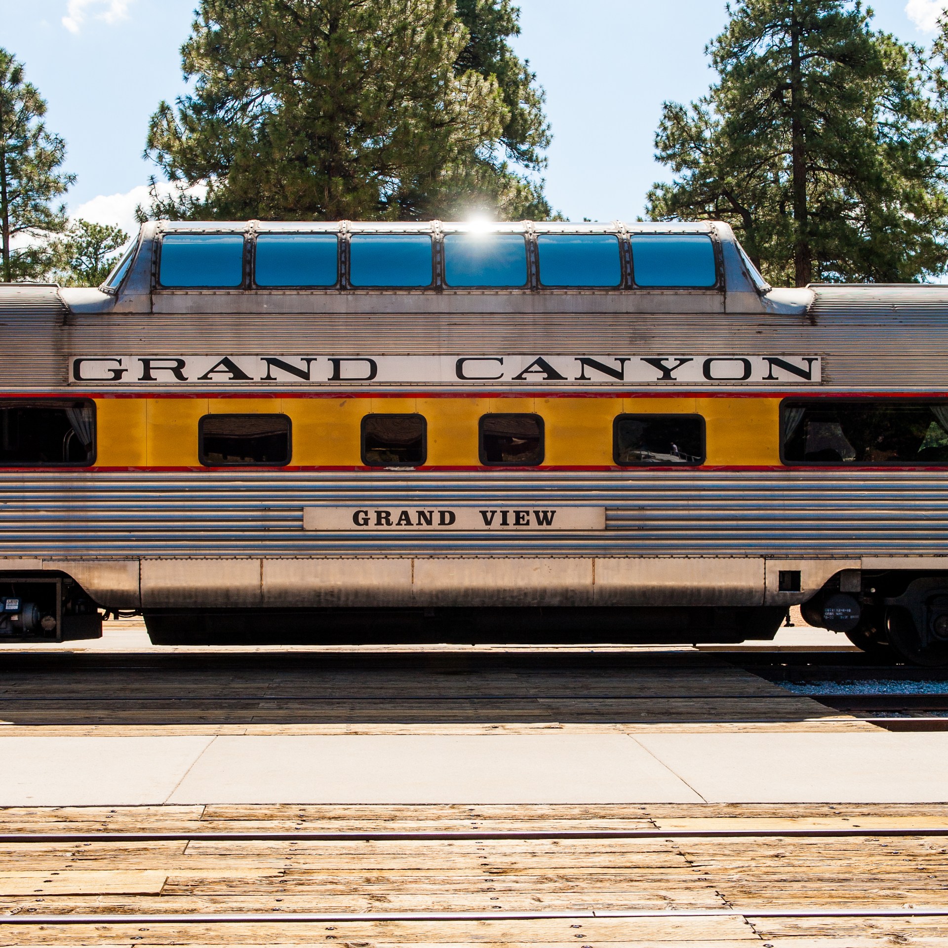 View Of Train In Gran Canyon National Park Railway Station