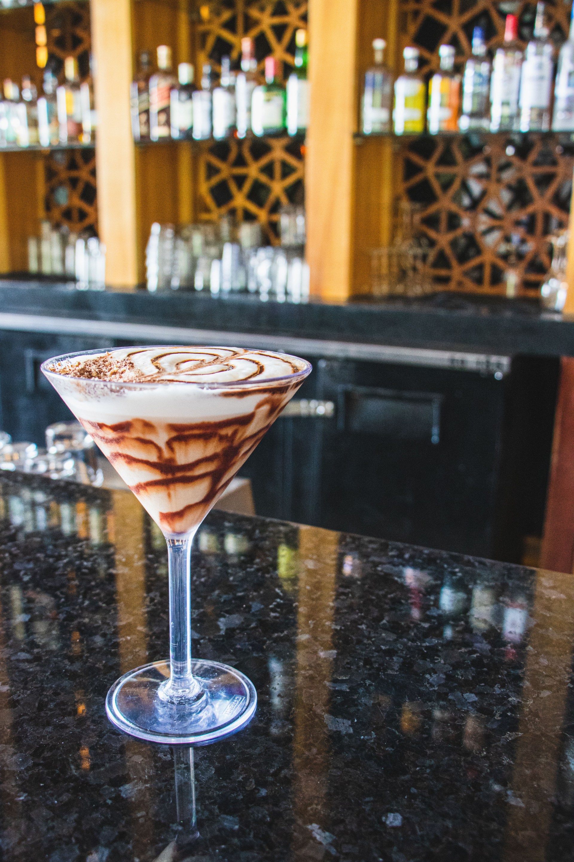 Chocolate Treats Recipes Chocolate Foam Martini from Hilton Vallarta Riviera All-Inclusive Resort