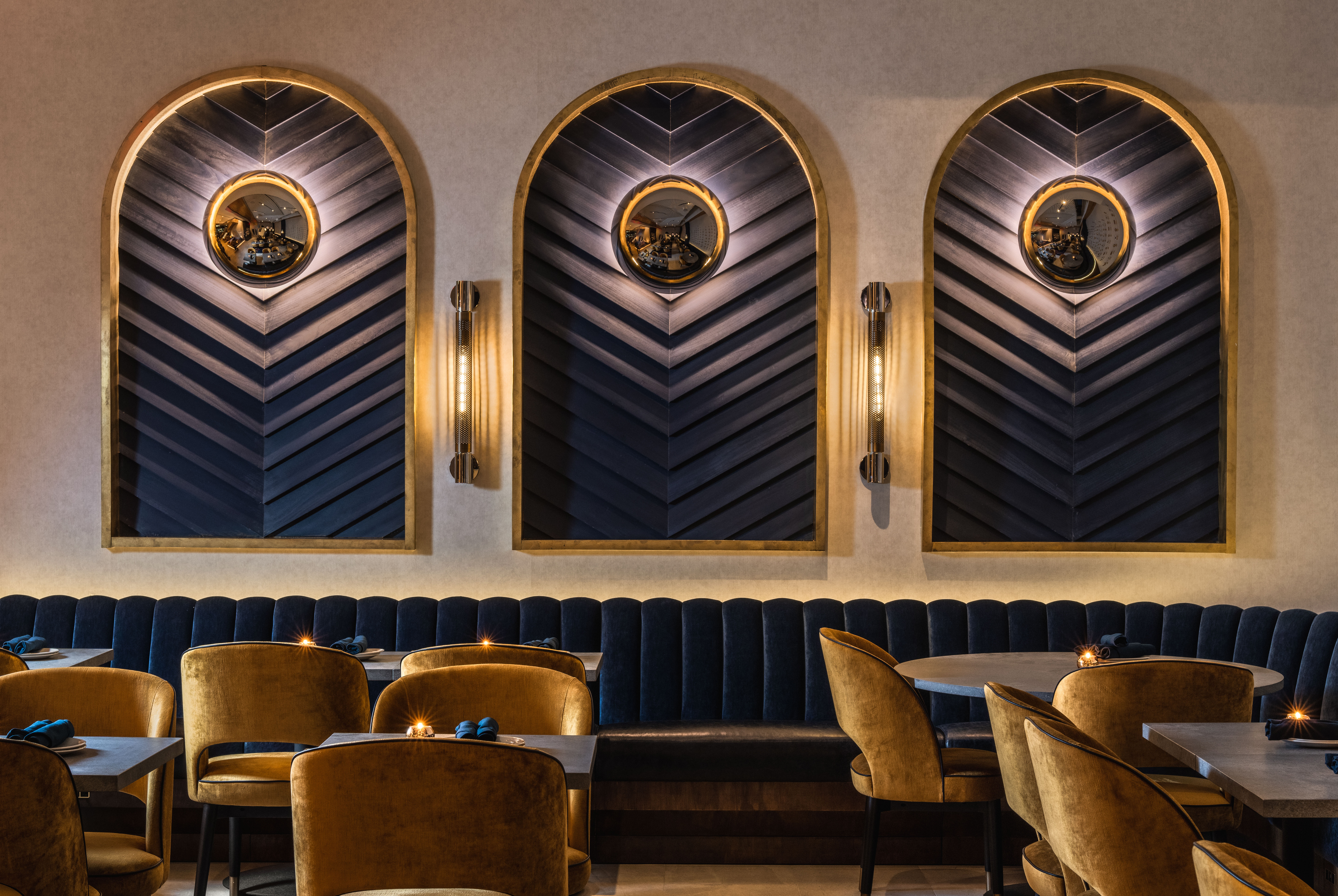 restaurant seating at Bar Cicchetti Motto by Hilton New York City Chelsea