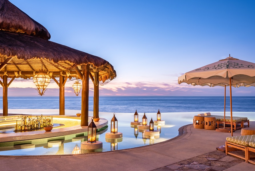 pool and ocean at Waldorf Astoria Los Cabos Pedregal