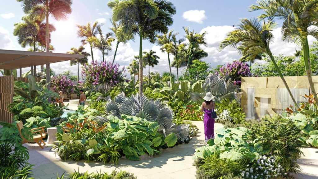 Conrad Orlando - Spa Garden rendering