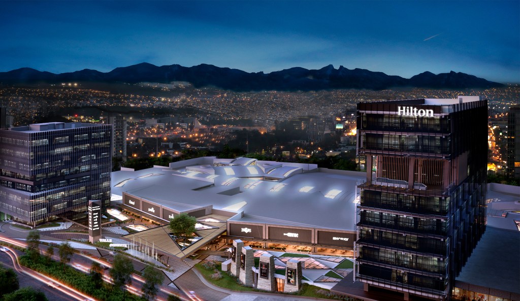 Hilton Monterrey - Aerial Rendering