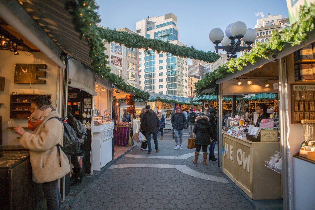 Union Square Holiday Market, Union Square, Manhattan, NYC courtesy Molly Flores / NYC & Company