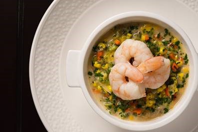 Gulf Shrimp Corn Bisque — Brassica, Waldorf Astoria Atlanta Buckhead