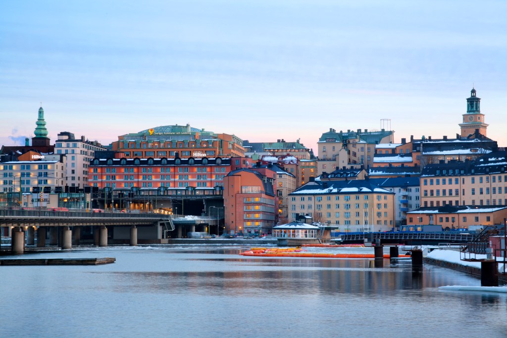 Hilton Stockholm Slussen Exterior, river