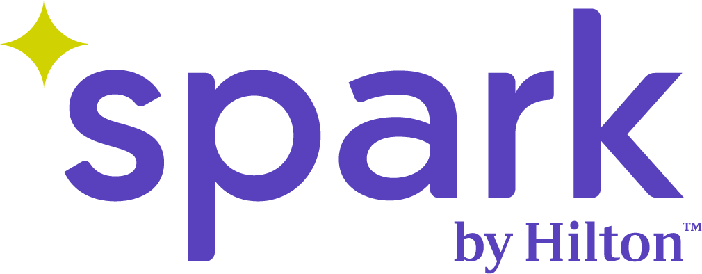 Spark by Hilton - Logo - Color (Green and Purple)