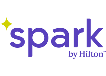 Spark by Hilton color logo with white background
