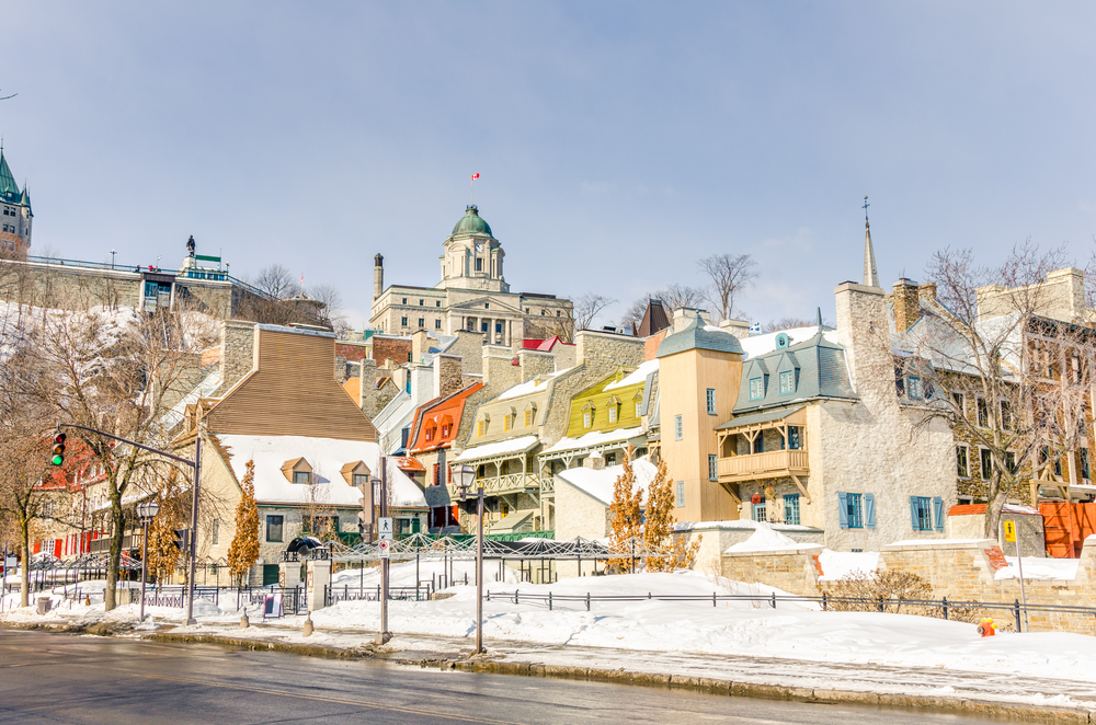 winter Quebec City Old Town