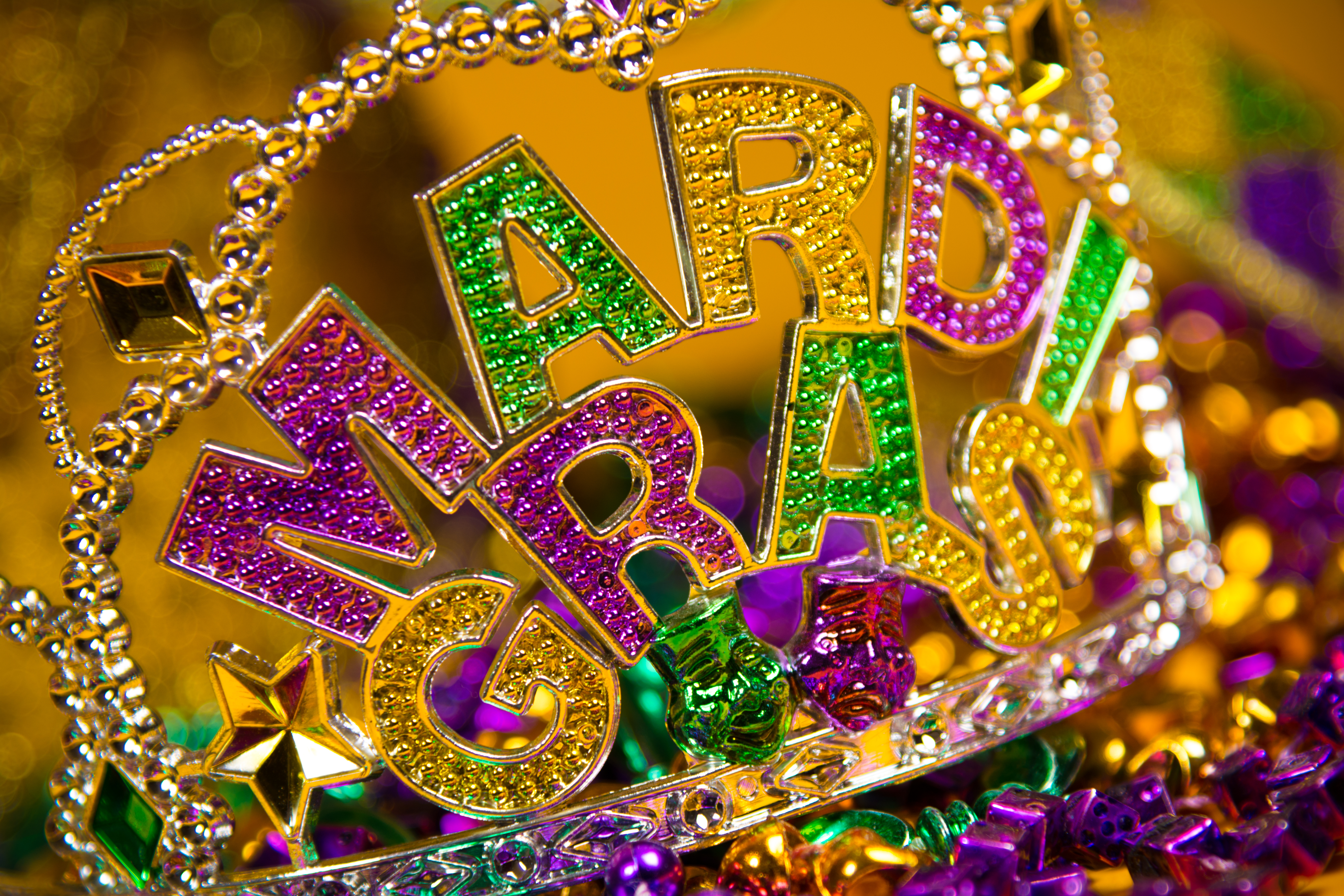 Mardi Gras Crown and decorations - Photo Credit: Mike Flippo/Shutterstock