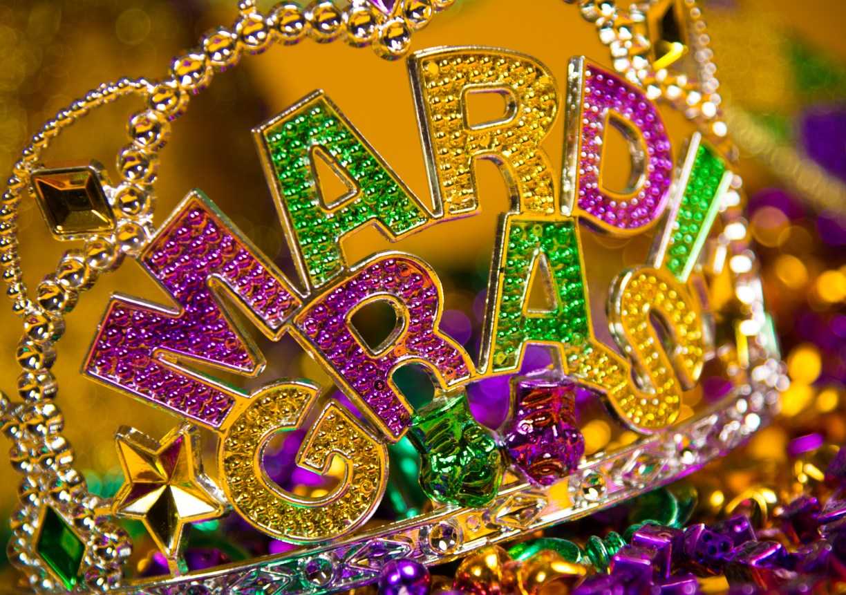 Mardi Gras Crown and decorations - Photo Credit: Mike Flippo/Shutterstock
