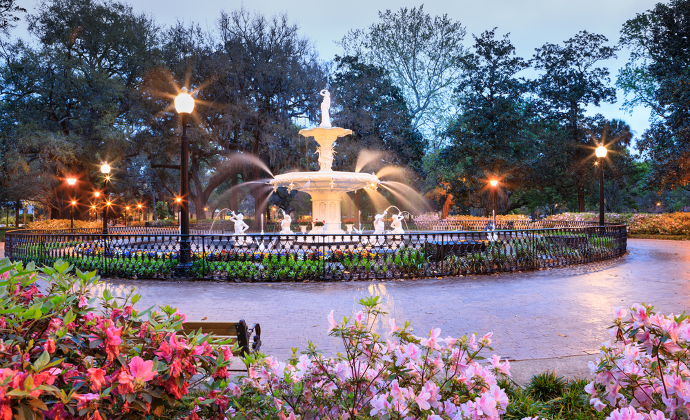 Fountain in Forsyth Park - Savannah, Georgia - Photo Credit: Cvandyke/Shutterstock