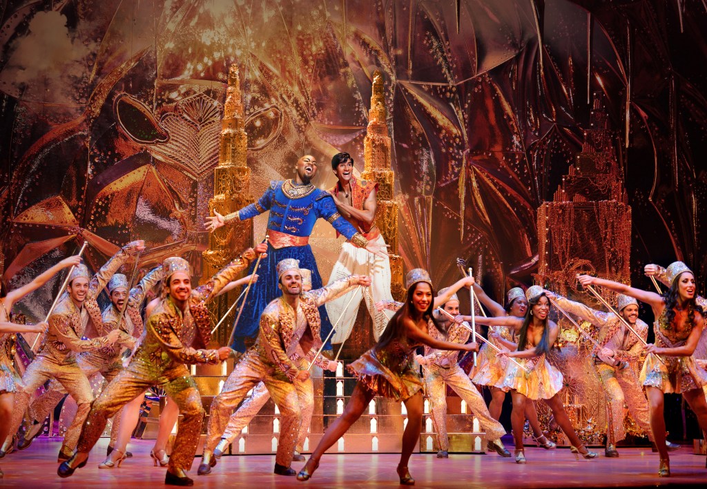 Michael James Scott - Genie and Michael Maliakel - Aladdin photo-by Matthew Murphy